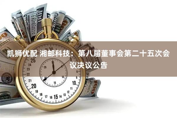 凯狮优配 湘邮科技：第八届董事会第二十五次会议决议公告