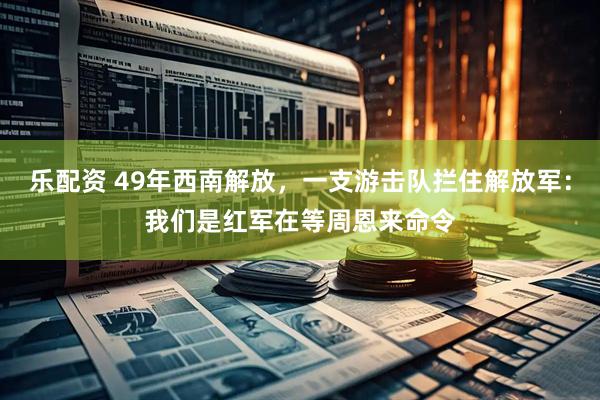 乐配资 49年西南解放，一支游击队拦住解放军：我们是红军在等周恩来命令